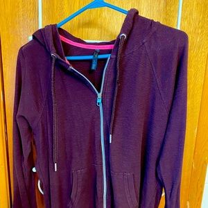 Burgundy Calvin Klein workout hoodie - Large